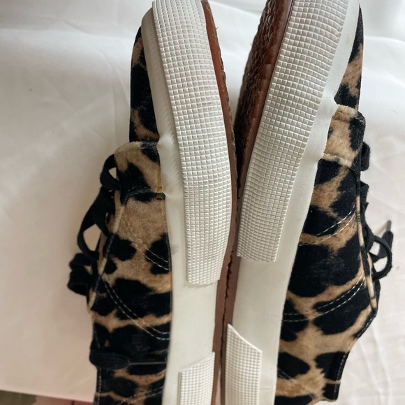 Superga Velvet Leopard Animal Print Sneaker Sz. 38 - Picture 4 of 12